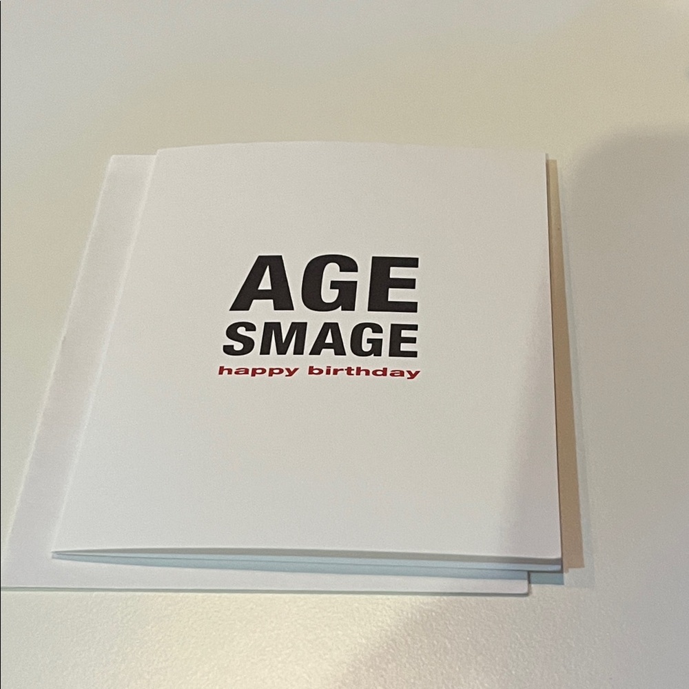 Happy birthday with Age Smage Print new